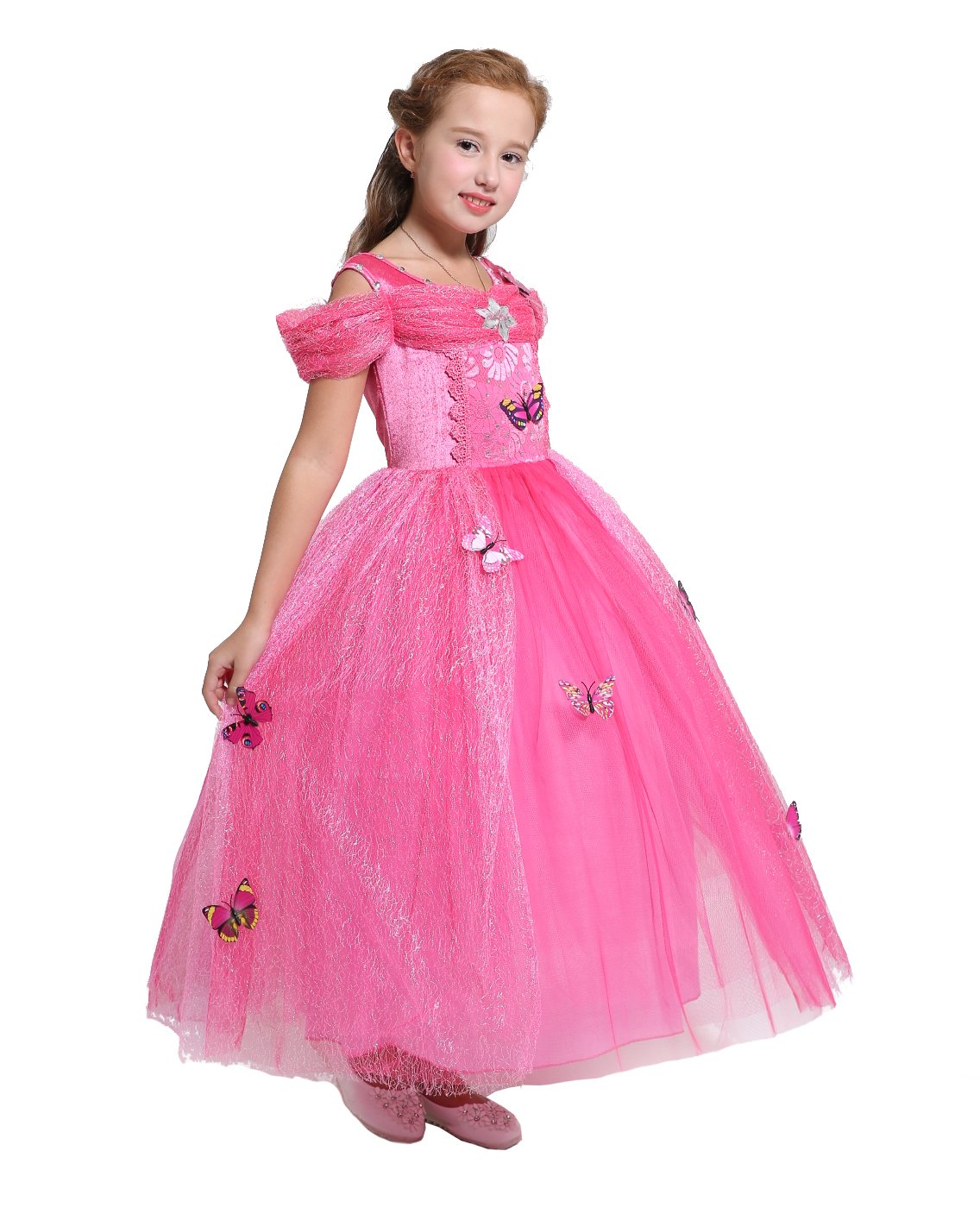 Dressy Daisy Toddler Girls Princess Fancy Dress Up Costume Christmas Halloween Outfit Butterfly Size 3T Hot Pink