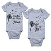 Bfustyle 2Pcs Child Baby Boy Girl Unisex Funny Romper Sometimes When You Pray For A Miracles God Gives You Two Twins Short Sleev