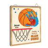 DIY Basketball Daddy Handprints Sign, Custom Handprint Keepsake Slam Dunk, Personalized Basketball Sign, DIY Kids Craft, Childre