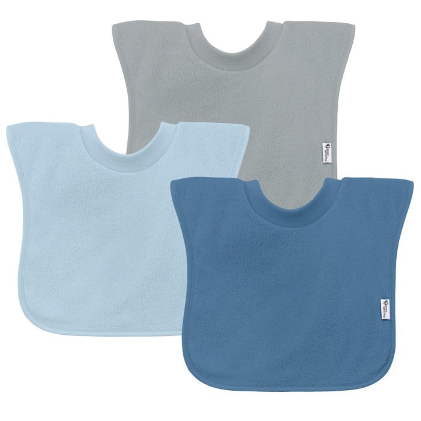 green sprouts Stay-dry Pull-over Bibs, 9-18mo Waterproof, Absorbent, No AZO Dyes, Tested for Hormones