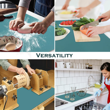 Extra Large Silicone Countertop Mat, Silicone Table Mat Kitchen Counter Protector Nonslip Heat Resistant Silicone Desk Mat For C