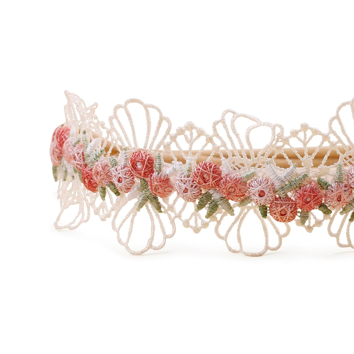 Bfnaagirl Baby Girl Floral Headband Nylon Flower Crown Elastic Hairband 3Pcs Hair Accessories Gift For Girls (9561)