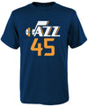 Nba Infants Toddler Team Color Alternate Game Time Name And Number Player T-Shirt (3T, Donovan Mitchell Utah Jazz Navy)