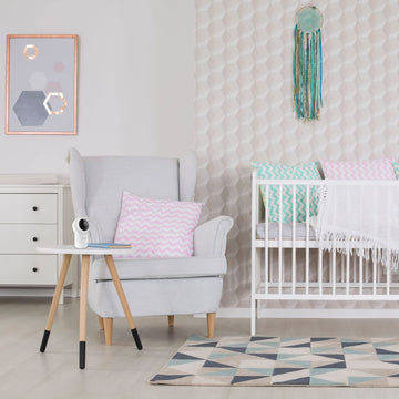 Hubble View Pro Twin 5' Video Baby Monitor With Camera And Audio, Nightvision Baby Monitor With 2 Cameras Split Screen & Pan Ti