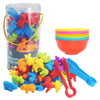 ABCaptain Counting Animals Toy Matching Sorting Game, Color Classification and Sensory Training Preschool Educational Learning T