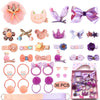 Baby Girl'S Hair Clips Cute Hair Bows Baby Elastic Hair Ties Hair Accessories Ponytail Holder Hairpins Set For Baby Girls Teens