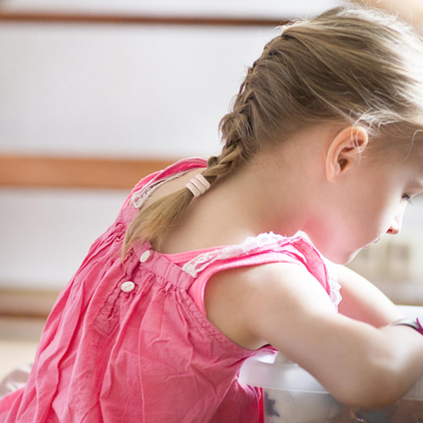 Qarwayoc Blonde Toddler Hair Ties, Seamless Baby Girl Hair Bands No Damage, Cotton Girls Hair Ponytail Holders And Small Kids El