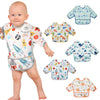 Lictin Long Sleeve Bibs 5 Pack - Baby Bibs For Boy, Waterproof Toddler Bibs, 0-24 Months Neutral Baby Smock For Eating, Reusable