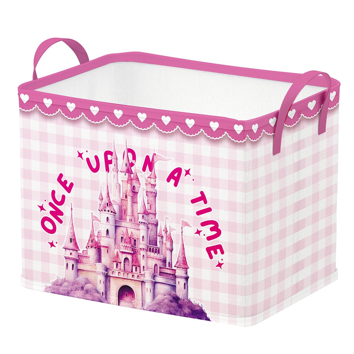 Runtoo Princess Castle Baby Basket Nursery Decor Fairy Once Upon A Time Baby Shower Decorations Girls Gift Basket Toddler Toy Bo