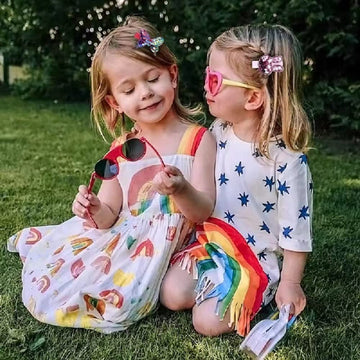 Zanwell Hair Clips For Girls,12Pcs Sparkly Fully Ribbon Lined Baby Hair Clips,Cute Hair Accessories For Teens Girls Toddler Baby