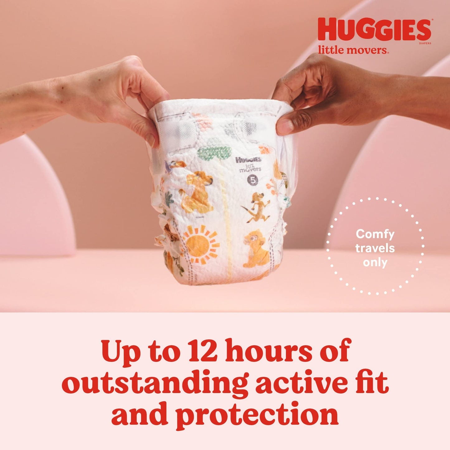 Huggies Little Movers Baby Diapers, Size 6 (35+ Lbs), 84 Ct