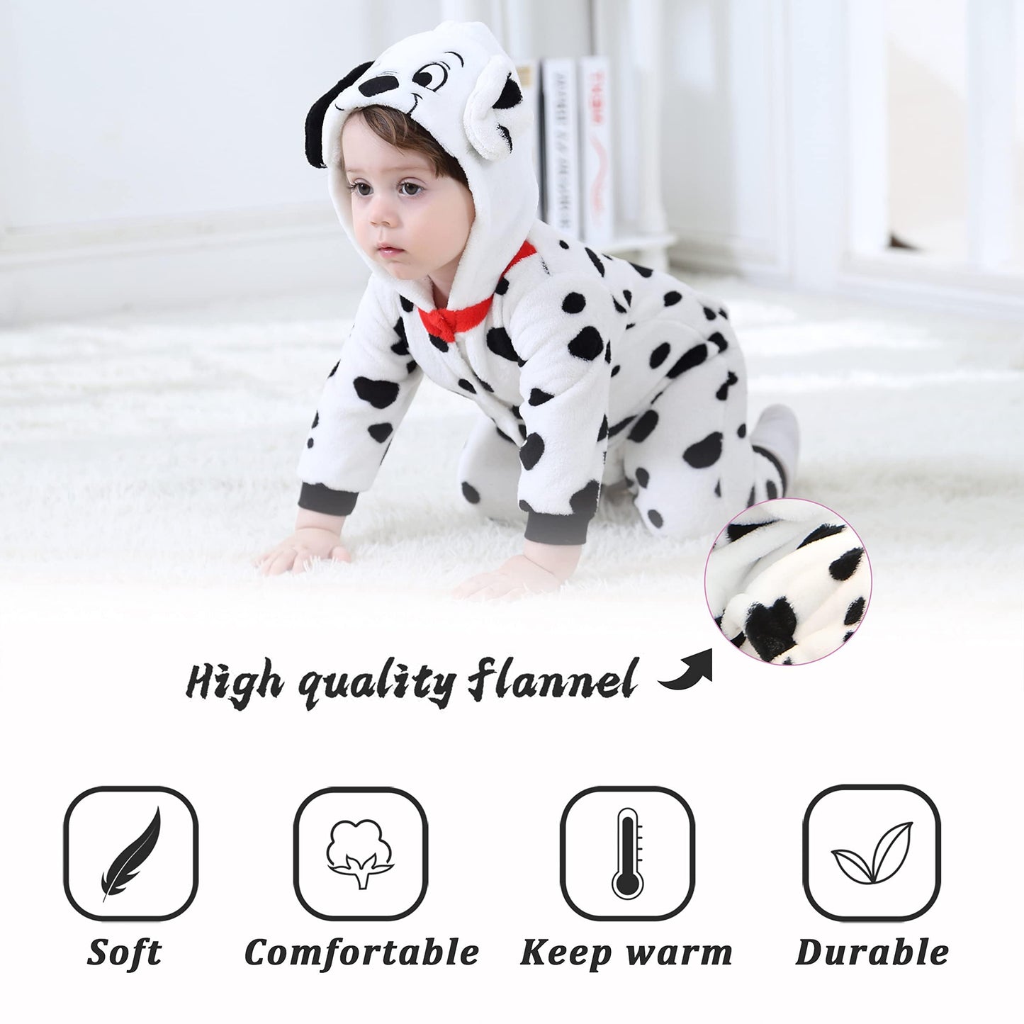 Tonwhar Baby Boy'S Girl'S Animal Bodysuit Infant And Toddler'S Romper Jumpsuit Halloween Costume Partywear