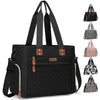 Pritent Diaper Bag Tote For Working Mom, Large Travel Diaper Tote For Mom And Dad With 15 Inch Laptop Sleeve, Mommy Bag Maternit