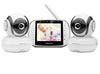 Motorola Mbp36S-2 Video Baby Monitor -Two Cameras, 3.5' Lcd Color Screen Display, 2-Way Audio -Remote Pan, Tilt, Zoom, Infrared