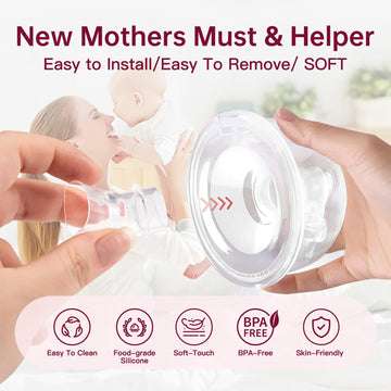 Nipple Ruler, Flange Sizing Kit With 10Pcs Flange Insert 13/15/17/19/21Mm, Silicone & Soft Flange Insert Kit For Breast Pump Rep