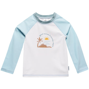 Gerber Baby Boy'S Toddler Long Sleeved Rashguard Swim Bathing Suit Set, Surf, 6-9 Months