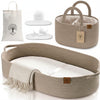 Baby Changing Basket Includes Diaper Caddy - Soft & Waterproof Dual-Cover, Portable, Changing Pad for Dresser & Changing Table,