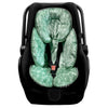 Baby Car Seat Head And Body Support,2-In-1 Reversible Carseat Insert,Soft Cushion For Stroller, Swing, Bouncer,Green Sage