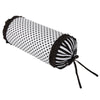 Bacati - Dots/Pin Stripes Black/White Neck Roll