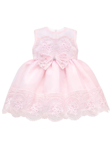 T.F. Taffy Baby Girl Newborn Pink Embroidered Princess Dress Gown 6 Piece Deluxe Set 0-3 Months