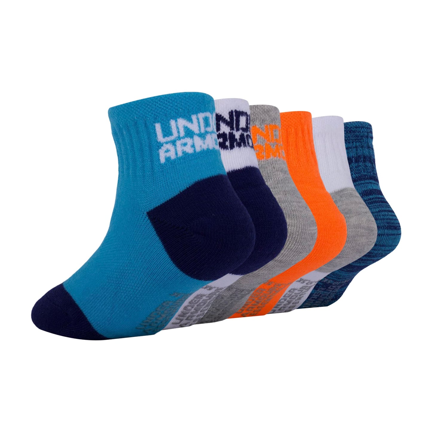 Under Armour Baby Boys Multi Pack Winner Essential Quarter Sock, Multi, 2T-4T