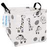Langyashan Square Storage Baskets Waterproof Canvas Children Laundry Nursery Hamper For Shelves Gift Baskets Toy Organizer Room