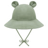 Baby Hats 0-6 Months Baby Boy Sun Hat Bear Ears Infant Sun Hat Beach Infant Hats For Girls Cute Infant Bucket Hat Green