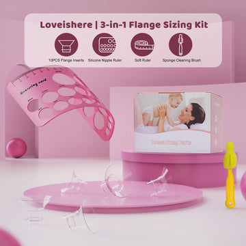 Flange Sizing Kit Upgrade, 10Pcs 13/15/17/19/21Mm Flange Inserts, Compatible With Most 24Mm Wearable Breast Pumps From Medela/Sp