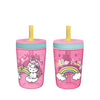 Zak Designs 15Oz Hello Kitty Kelso Tumbler Set, Bpa-Free Leak-Proof Screw-On Lid With Straw Made Of Durable Plastic And Silicone