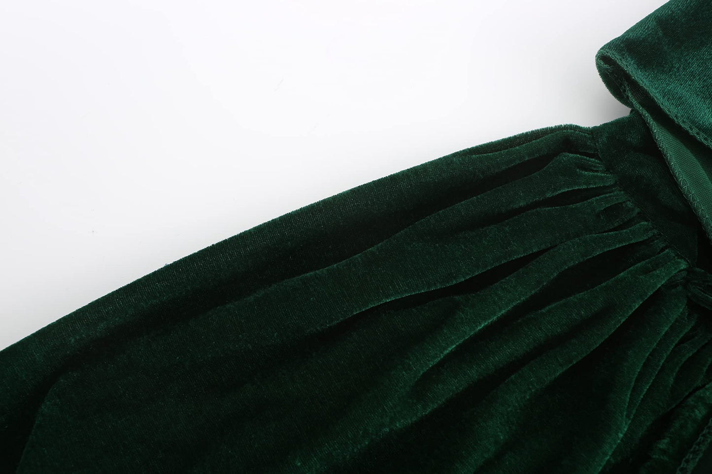 Knelor Kids Hooded Velvet Cloak Robe Halloween Cosutme Cape Fancy Cosplay Costumes 3 To 16 Years (S/Age 3-4, Green)