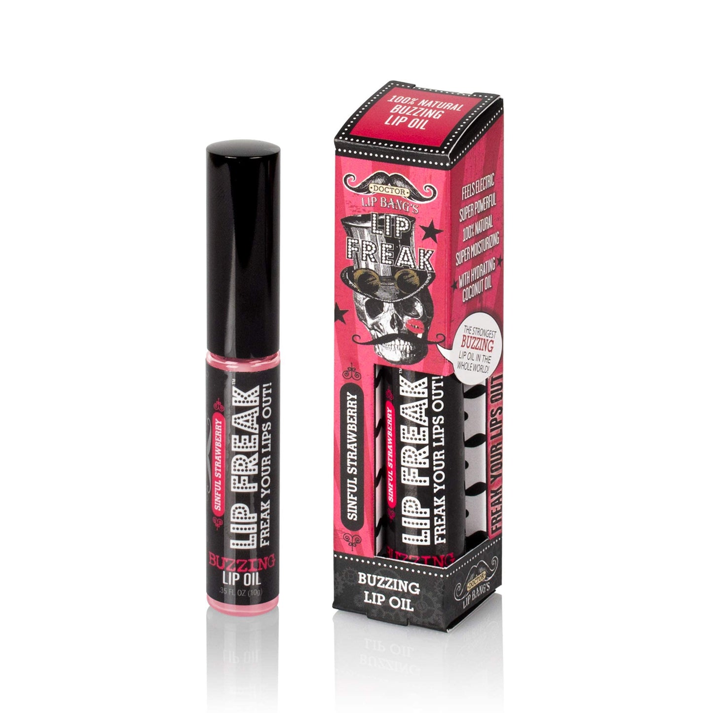 Doctor Lip Bang'S Buzzing Lip Oil | Lip Freak| 100% All Natural | Cruelty Free | Lightly Tinted | Ice-N-Spice