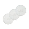 Hippypotamus Lids For Toddler Plates - Fits Silicone Baby Plates 7.75 In. Diameter - Bpa Free - Set Of 3 (Clear Lids)