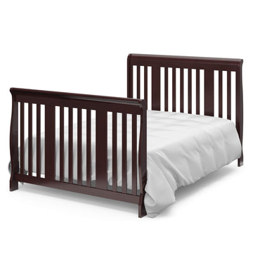 Storkcraft Portofino All-in-One Convertible Crib & Changer (Pebble Gray) - GREENGUARD Gold Certified, Fits Standard Crib Mattres