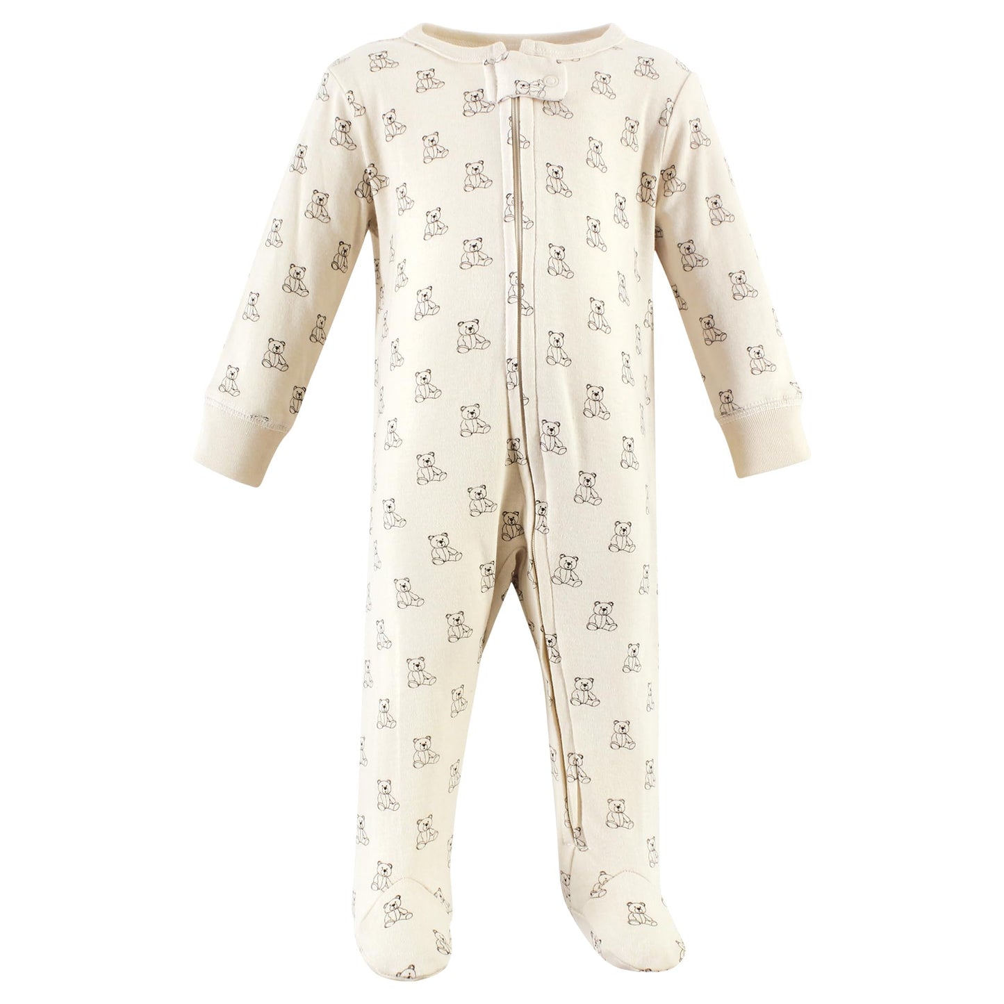 Hudson Baby Unisex Baby Cotton Sleep And Play, Teddy Bears, 0-3 Months