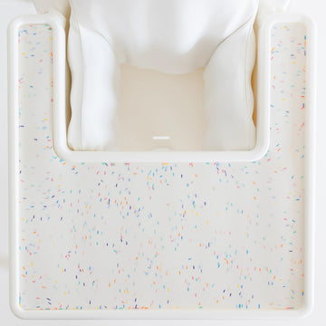 Yeah Baby Goods Placemats Compatible W/Antilop High Chair (Rainbow Sprinkles) - Slip-Resistant & Food-Grade Silicone High Chair
