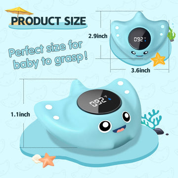 Baby Bath Thermometer - Babyelf Safety Bathtub Thermometer - Floating Bathing Toy For Infant - New Upgraded Mute Visual Alert, G