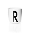 Design Letters Melamine Sippy Cups For Baby 7 Oz A-Z | Kids Cups Designed In Denmark Reusable Cup For Baby 6+ Month|Learning Cup