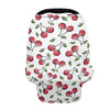 LedBack Car Seat Cover for Babies Baby Stuff Nursing Breastfeeding Cover, Soft Breathable Baby Carseat Canopy, Cherry Pattern