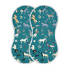 YYZZH Horse Pattern Star Horseshoes Letter Muslin Burp Cloths for Baby 2 Pack 100% Cotton Baby Washcloths Bibs for Boy Girl