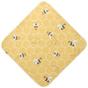 Ceiurey Honey Bees Baby Boys Girls Bath Towel Yellow Bumblebee Beehive Hooded Towels Newborn Toddlers Organic Cotton Washcloths