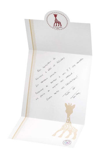 Sophie la girafe Sophiesticated - The I Love Sophie Set | Includes Sophie la girafe & Heart Rattle | Handcrafted in France | Com