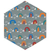 Hoybell Hexagon Playpen Mat, Compatible with POP N GO Baby Playpen, 59 inch Self Inflating Mattress Pad, Portable and Comfortab