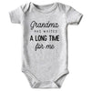 Shlrzy Grandma Gifts Newborn Baby Boy Clothes Funny Baby Bodysuits Gray 0-3Months