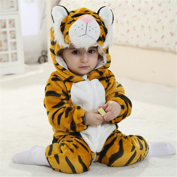 Qzerplay Unisex Baby Halloween Costumes Cartoon Outfit Homewear Tiger 100