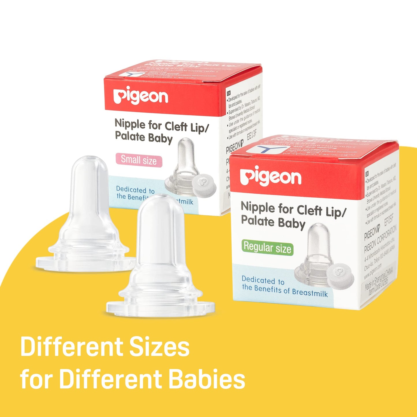 Pigeon Bottle Nipple For Cleft Lip/Palate Baby, Small Size, Please Use It Under The Guidance Of A Pediatrician