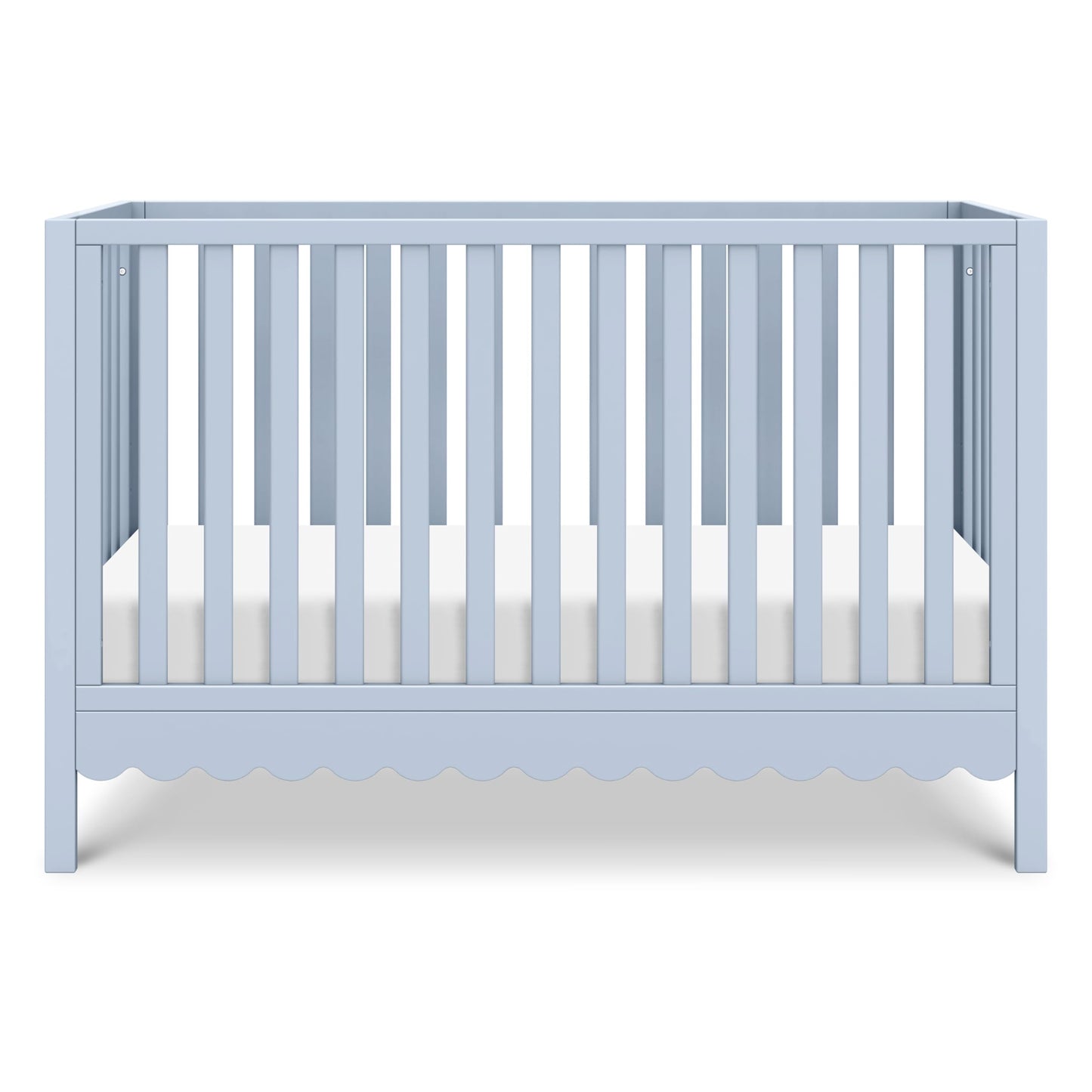 Davinci Sammy Scallop 4-In-1 Convertible Crib In Powder Blue, Greenguard Gold Certified