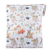Wet Dry Bag Cloth Diaper Nappy Reusable Washable With Two Zippered Pockets (Rabbit Squirrel)