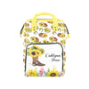 Noverbibi Custom Diaper Bag for Baby Girl - Sunflower Cowgirl Personalized Nursing Bag with Name - Mommy Daypack Tote