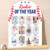 My First Year Photo Board Rookie Of The Year Photo Board Baseball One Year Birthday Party Decor First Year Picture Frame 12 Mont