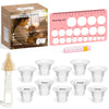 Flange Inserts 10Pcs 18/19/20/21/22Mm For 24Mm Pumps, Flange Sizing Kit Compatible With Medela Elvie Lansinoh Spectra Momcozy Br